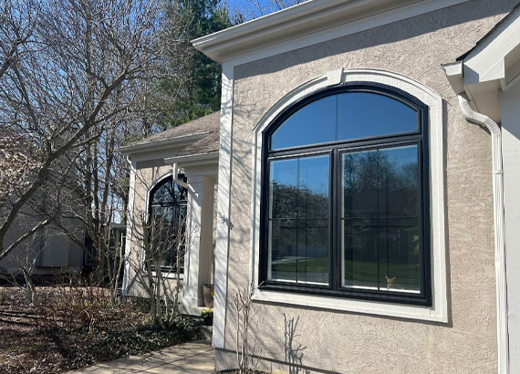 Fixed half circle and arched windows