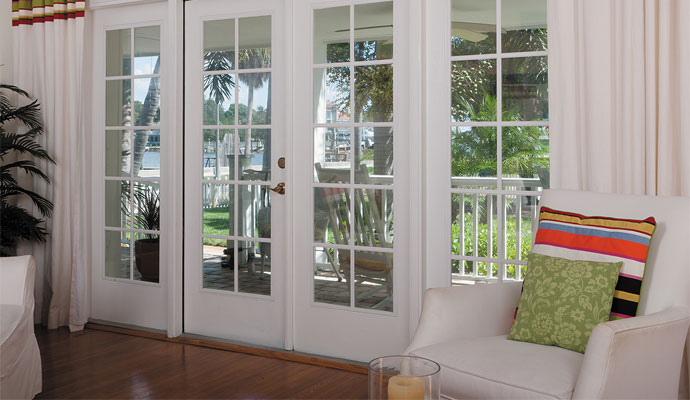 Installed entry door
