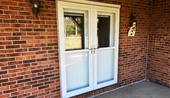 Newly installed entry door