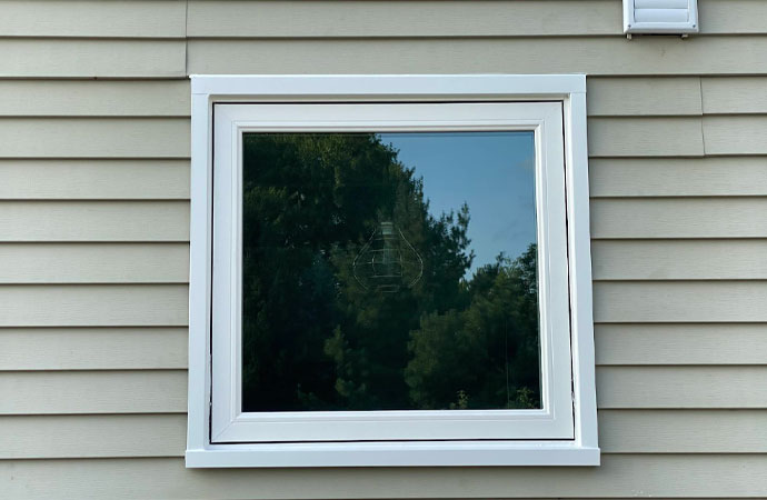 A clean awning window in the house