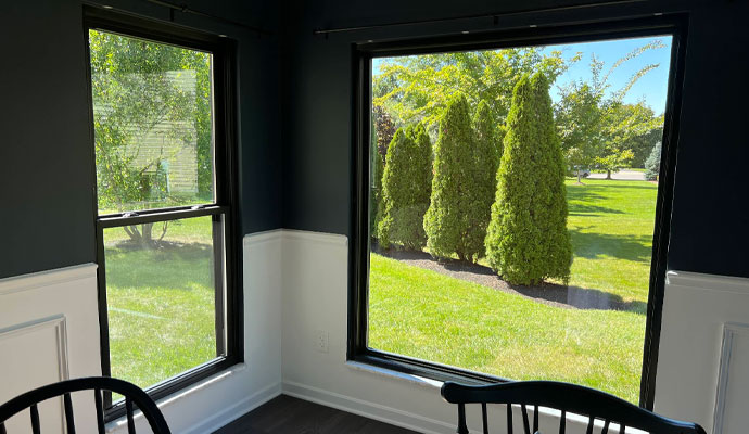 Installed replacement window